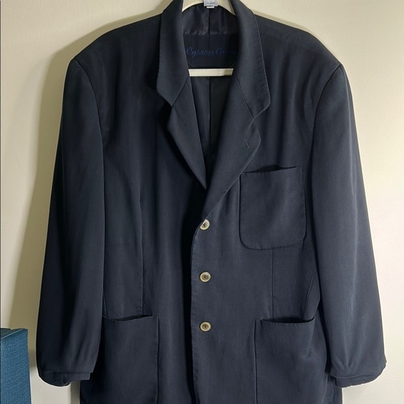 cypress grove Other - Cypress Grove Blazer Coat Mens Blue Long Sleeve Collared Jacket Size Large Vtg